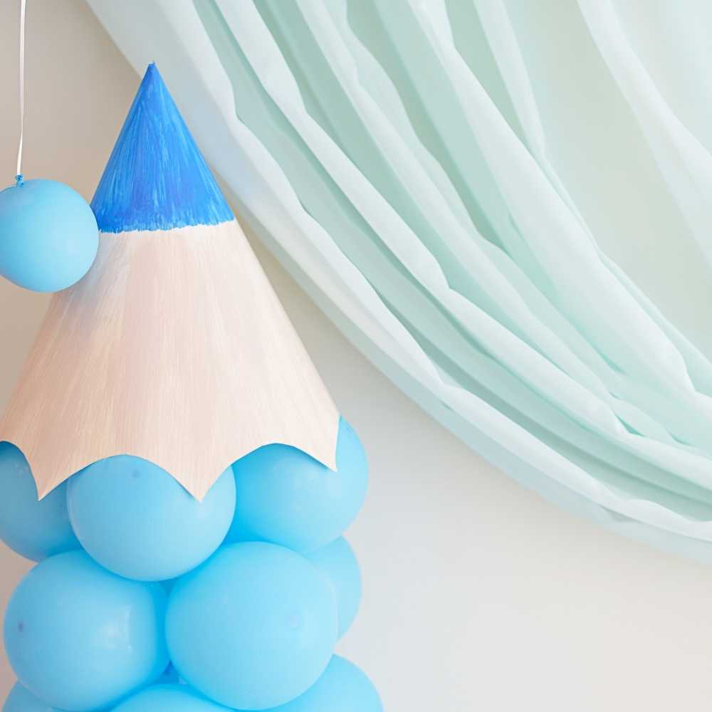 Decorations created with both Fabric and Balloons