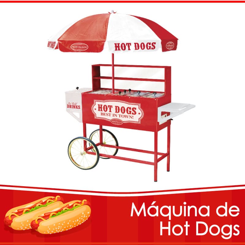 renta de máquina de hot dogs.
