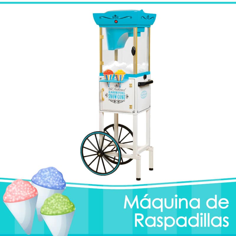 renta de máquina de raspadillas.