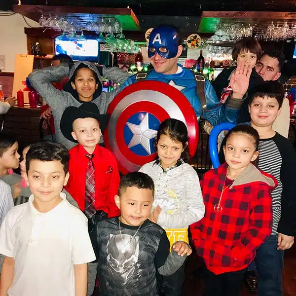 Kids Christmas Party with Superhero