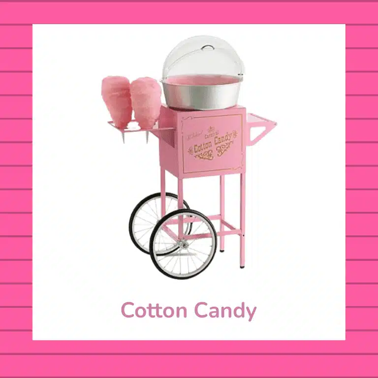 A photo with a machine Cotton Candy