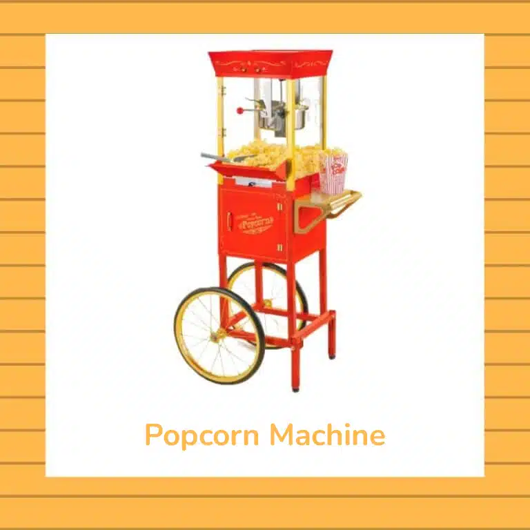 A photo with a popcorn machine